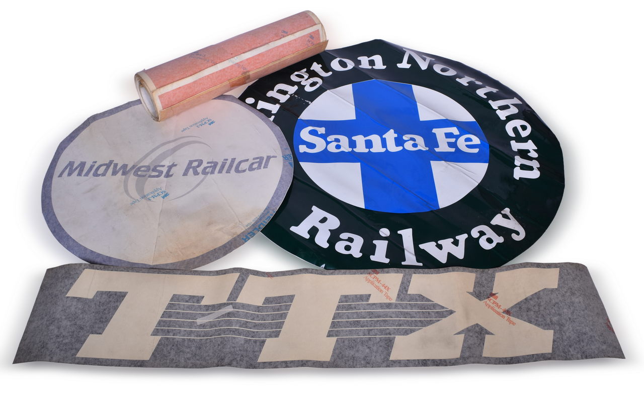 4298 - Original Locomotive and Freight Car 3M Decals - BNSF, TTX, Midwest Railcar thumbnail