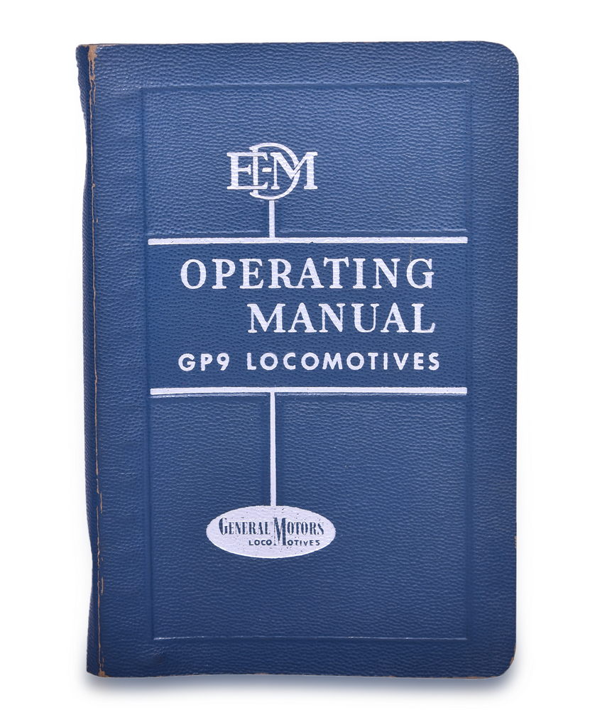 4318 - 1958 General Motors Operating Manual GP9 Locomotives thumbnail