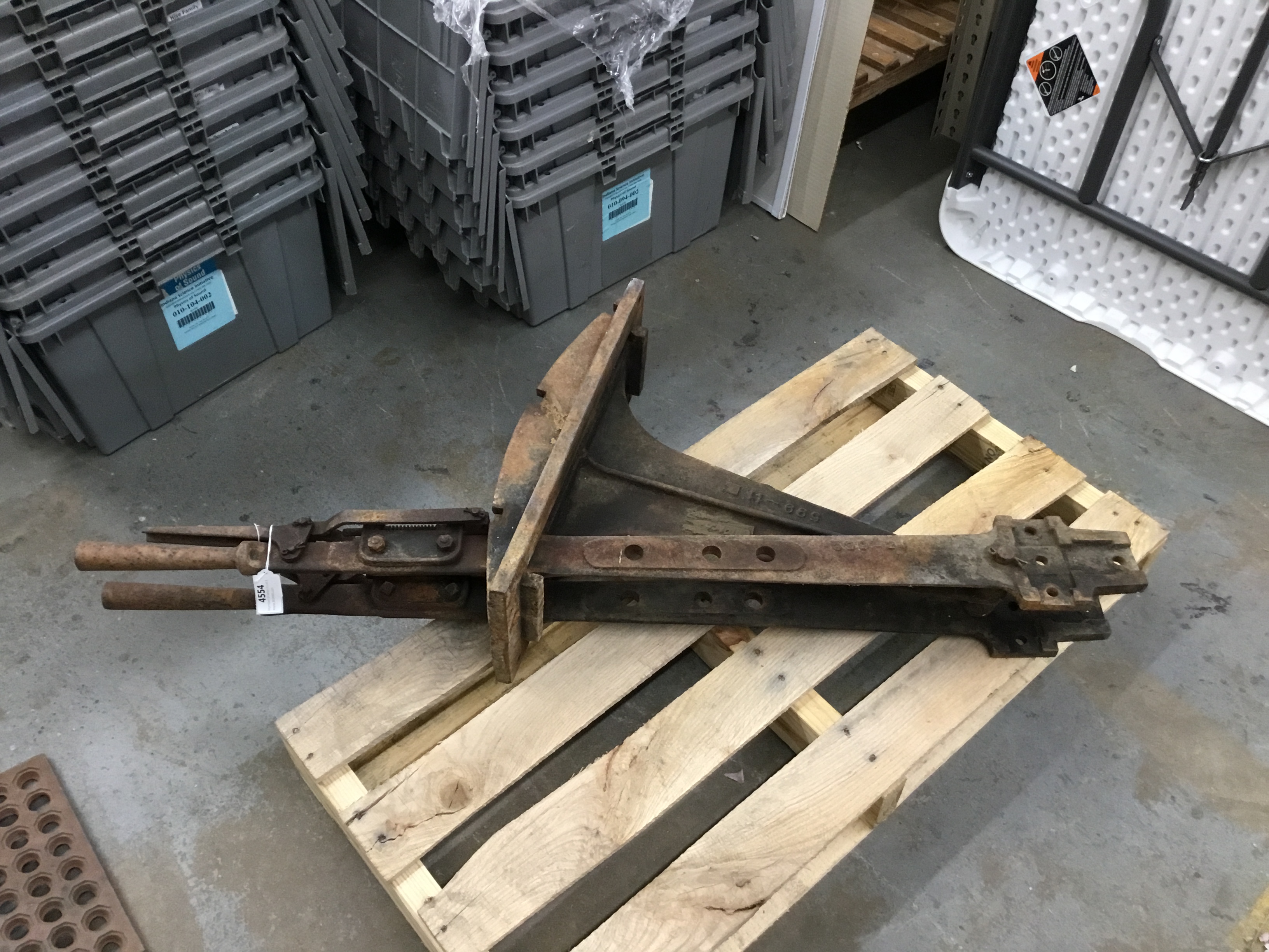 4554 - Chicago Signal Train Order Signal Cast Iron Desk Levers thumbnail