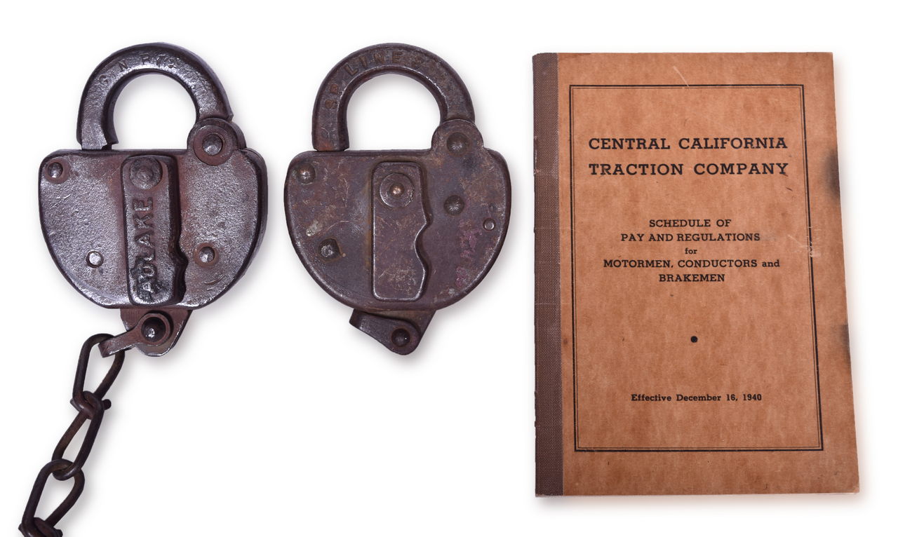 4324 - Southern Pacific Railroad Lock, Great Northern Adlake Lock, and Central California Traction Company Schedule of Pay Booklet thumbnail