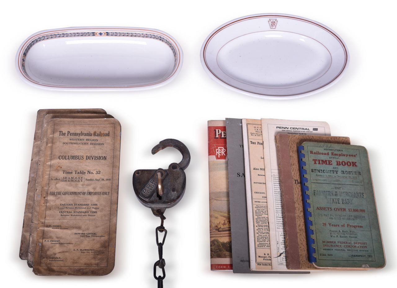 4330 - Pennsylvania Railroad China, Lock, Key, and Paper Ephemera thumbnail