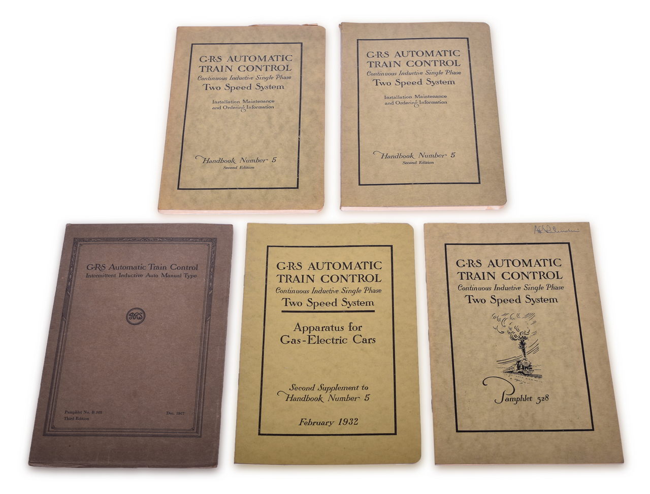 5018 - GRS Automatic Train Control Set of Five Pamphlets thumbnail