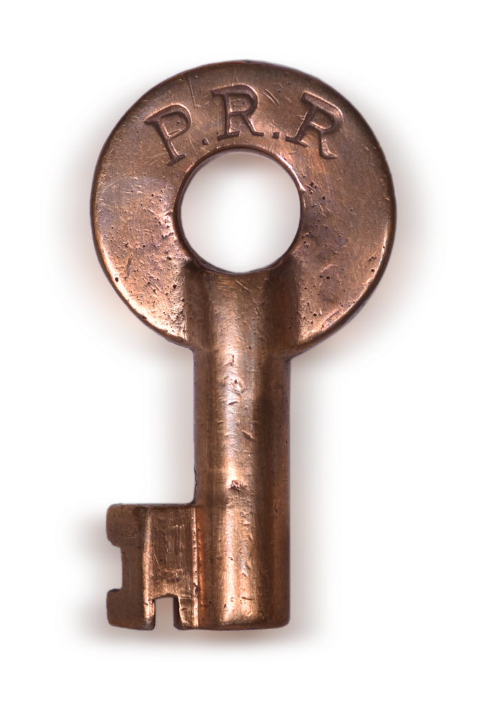 5039 - Pennsylvania Railroad Telephone & Telegraph Dept. Fraim Brass Key thumbnail
