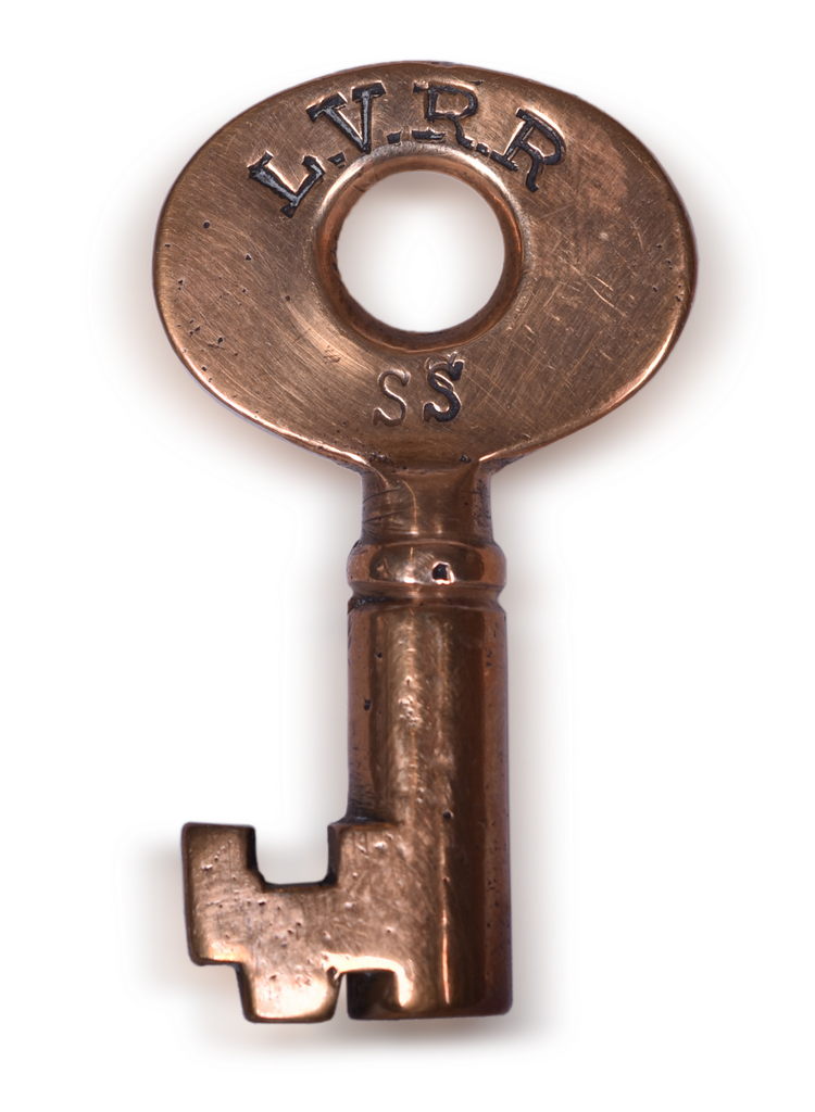 5041 - Lehigh Valley Railroad GW Nock Brass Switch Key thumbnail