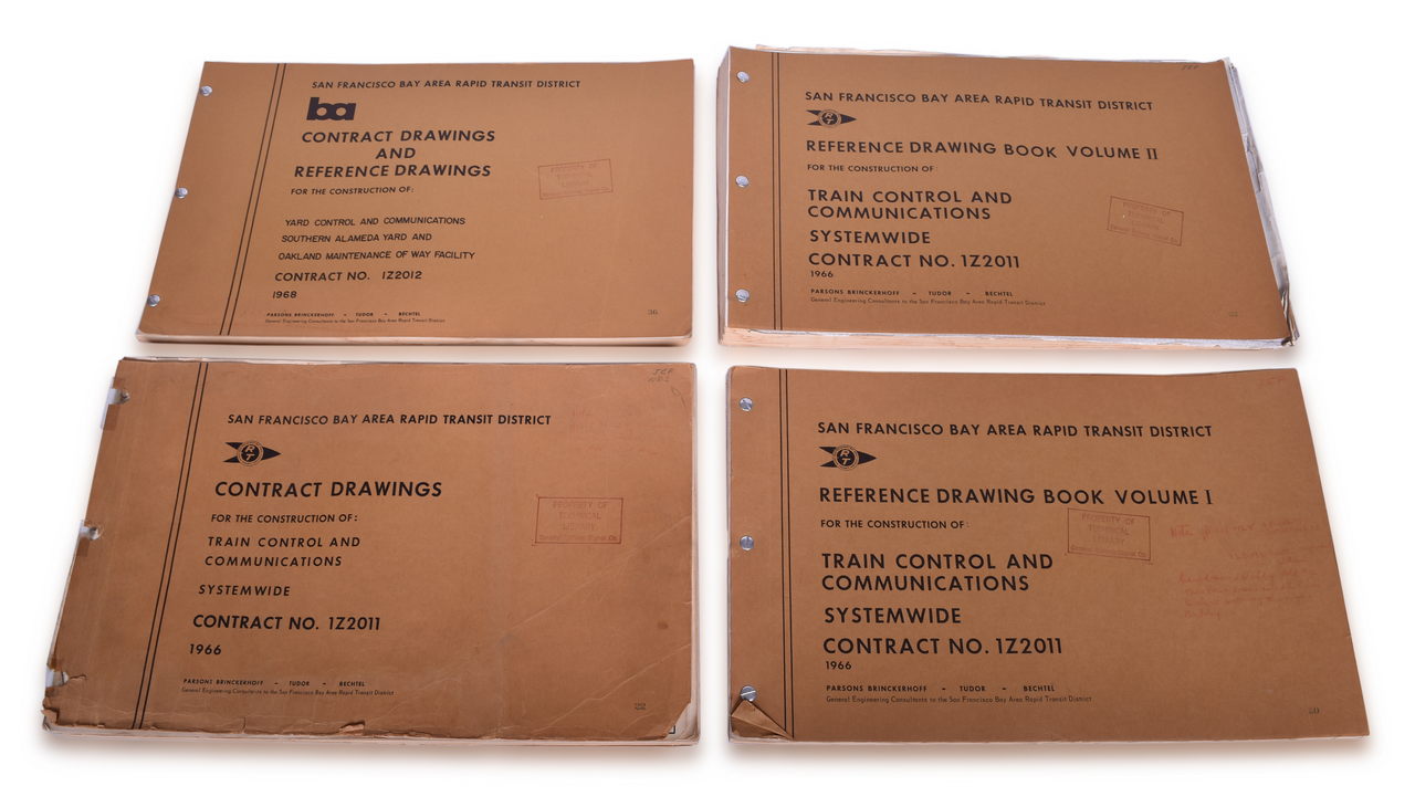 5052 - Group of 1960s San Francisco Bay Area Rapid Transit Contract and Reference Drawings thumbnail