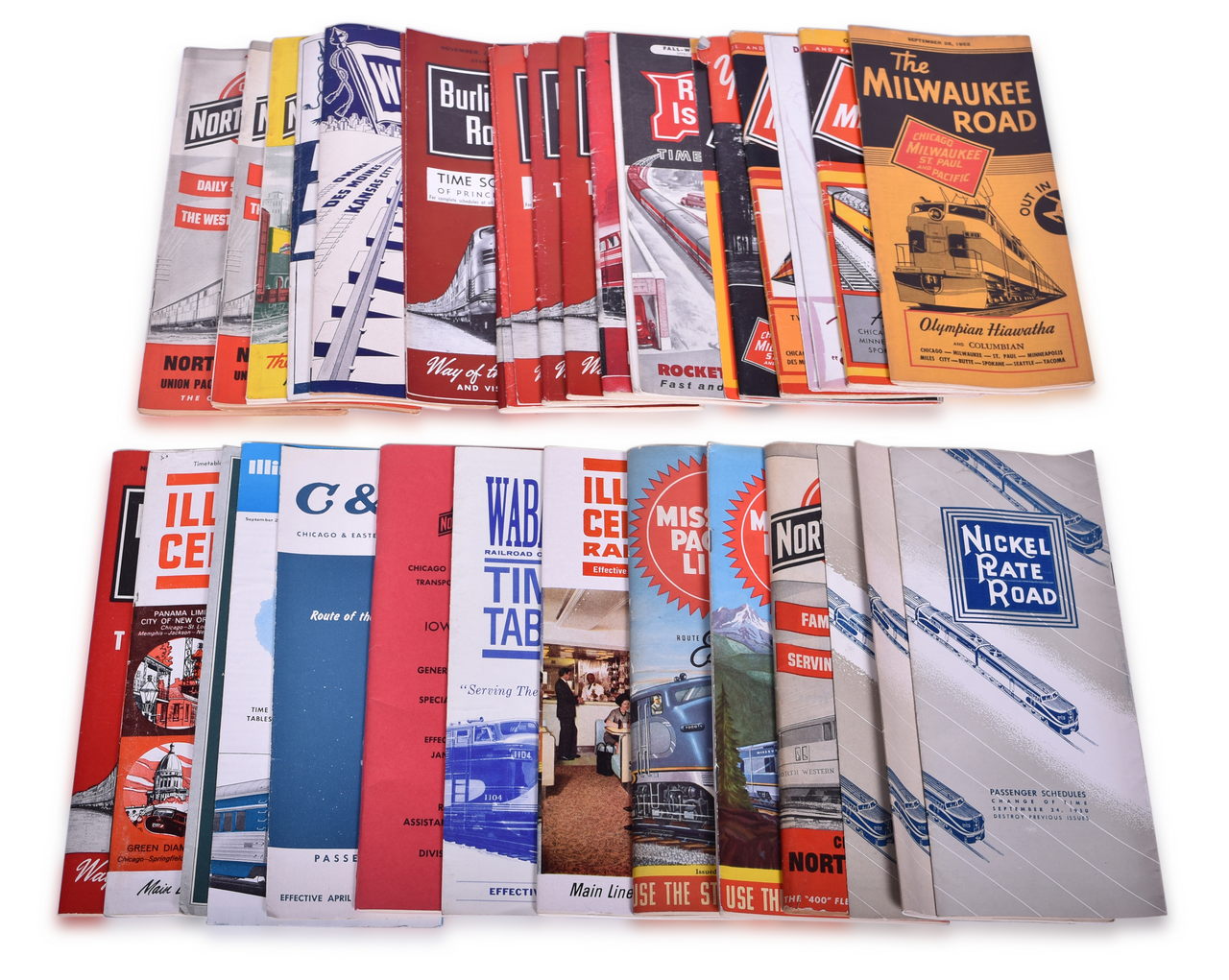 5064 - Group of 48 Chicago and Midwestern Railroad Public Timetables - Rock Island, Etc. thumbnail