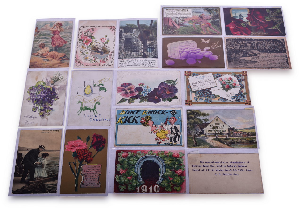 5090 - Seventeen 1900-1910 Illinois & Iowa Postmarks - Some Railroad thumbnail