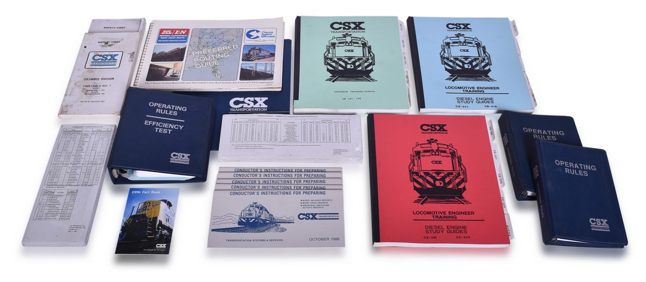 5096 - Eighteen Pieces of CSX Railroad Paper Ephemera - thumbnail