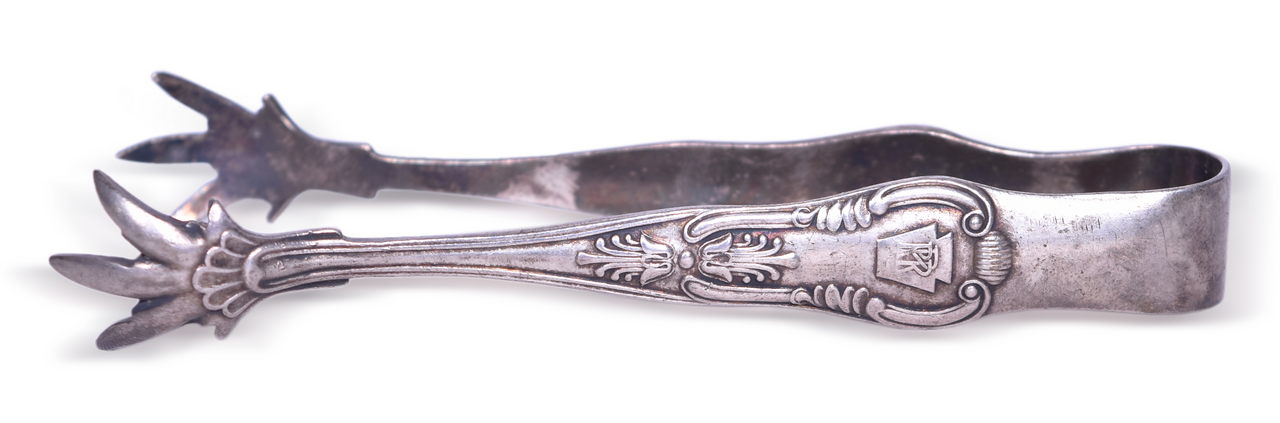 5133 - Pennsylvania Railroad Silver Soldered Turkey Claw Sugar Tongs thumbnail