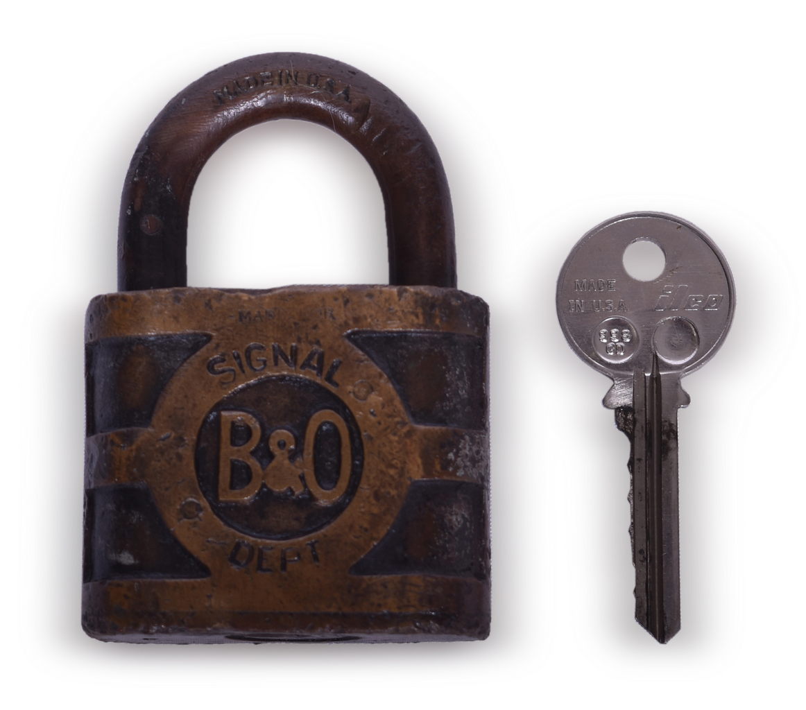 5149 - Yale Baltimore and Ohio Railroad Philadelphia Division Signal Department Brass thumbnail