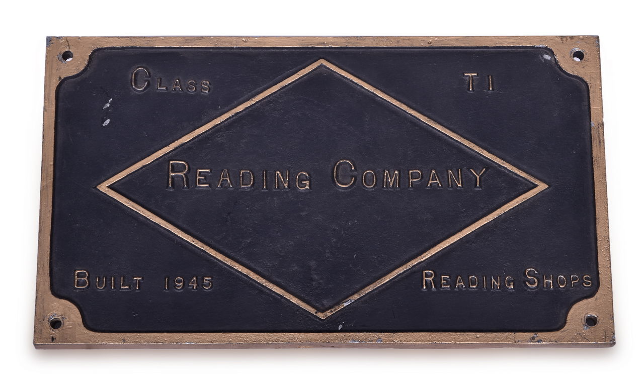 5158 - Reproduction Reading T1 Steam locomotive Builders Plate thumbnail