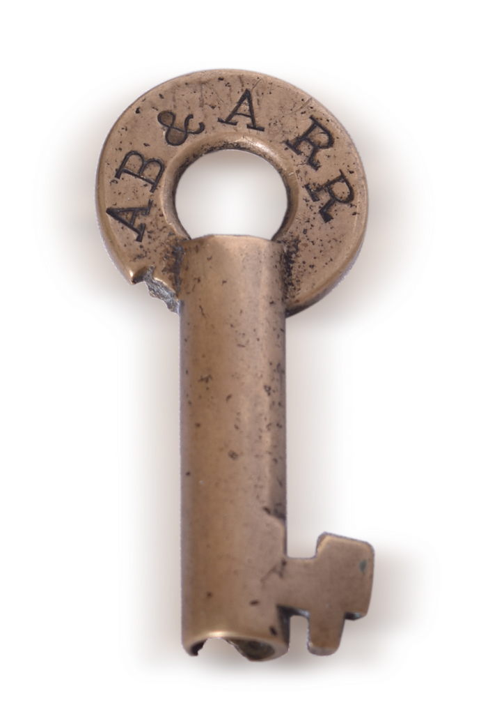 5163 - Atlanta, Birmingham & Atlantic Railroad Brass Key thumbnail