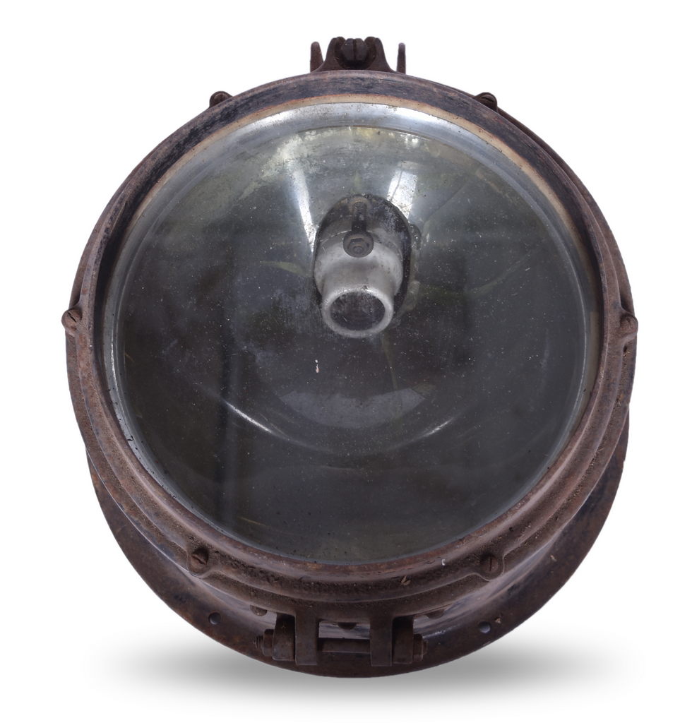 5164 - Cast Iron Railroad Tender / Crane Headlight / Backup Lamp thumbnail