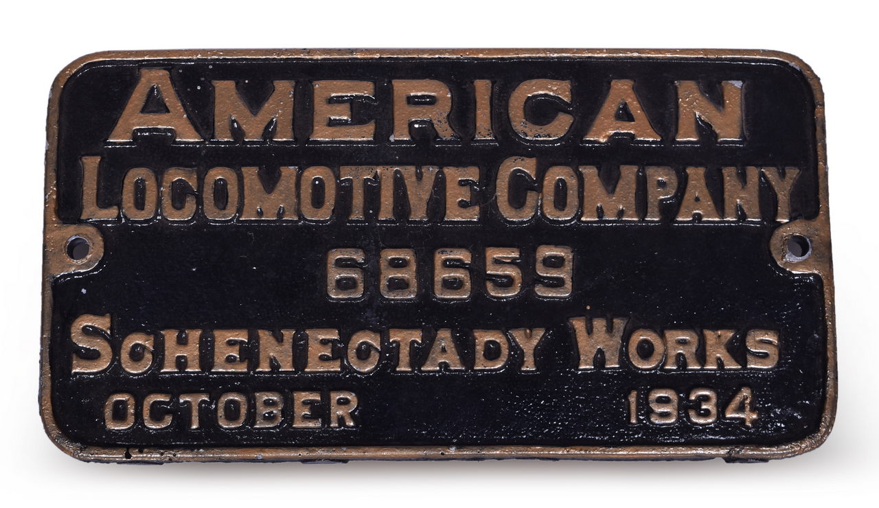 5166 - Reproduction Nickel Plate Berkshire #713 ALCO Builders Plate thumbnail