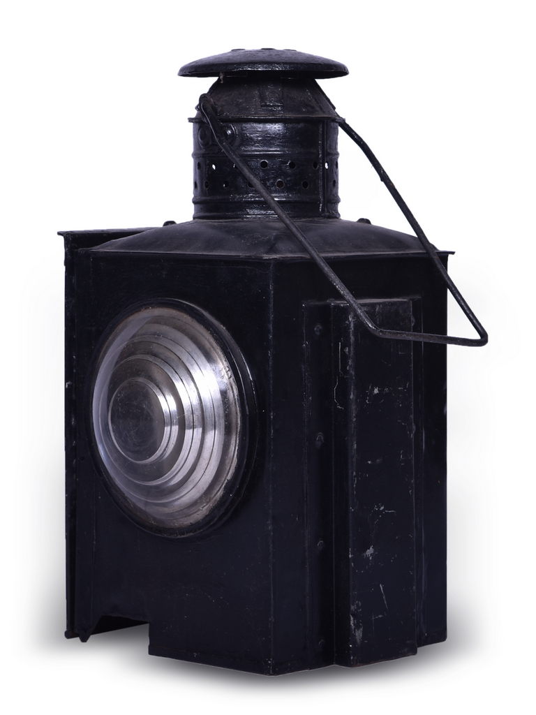 5180 - Unmarked Square Body Railroad Semaphore Lamp thumbnail