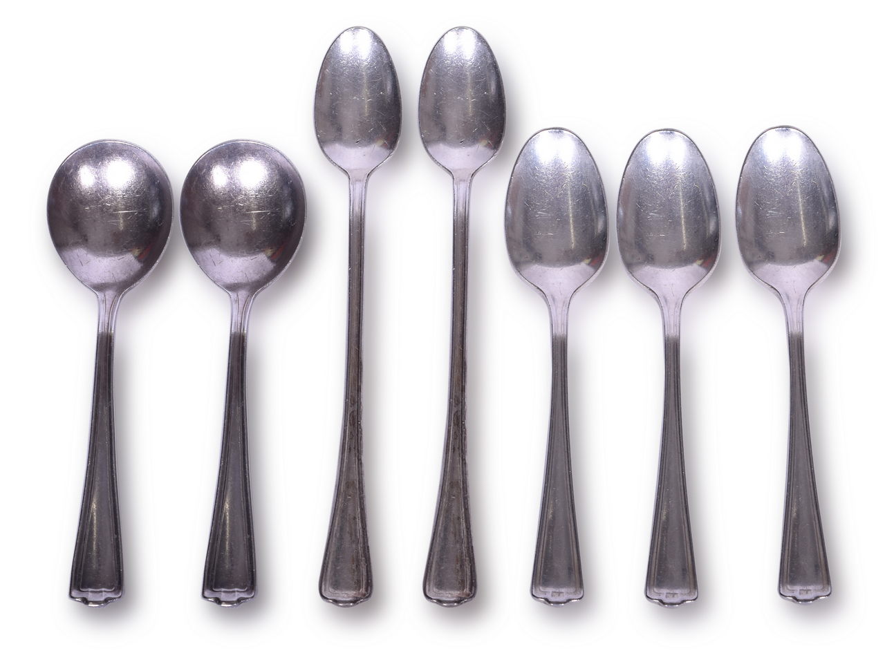 5209 - Seven Louisville and Nashville Railroad Cromwell Flatware - Teaspoons, Soup Spoons, and Iced Tea Spoons thumbnail