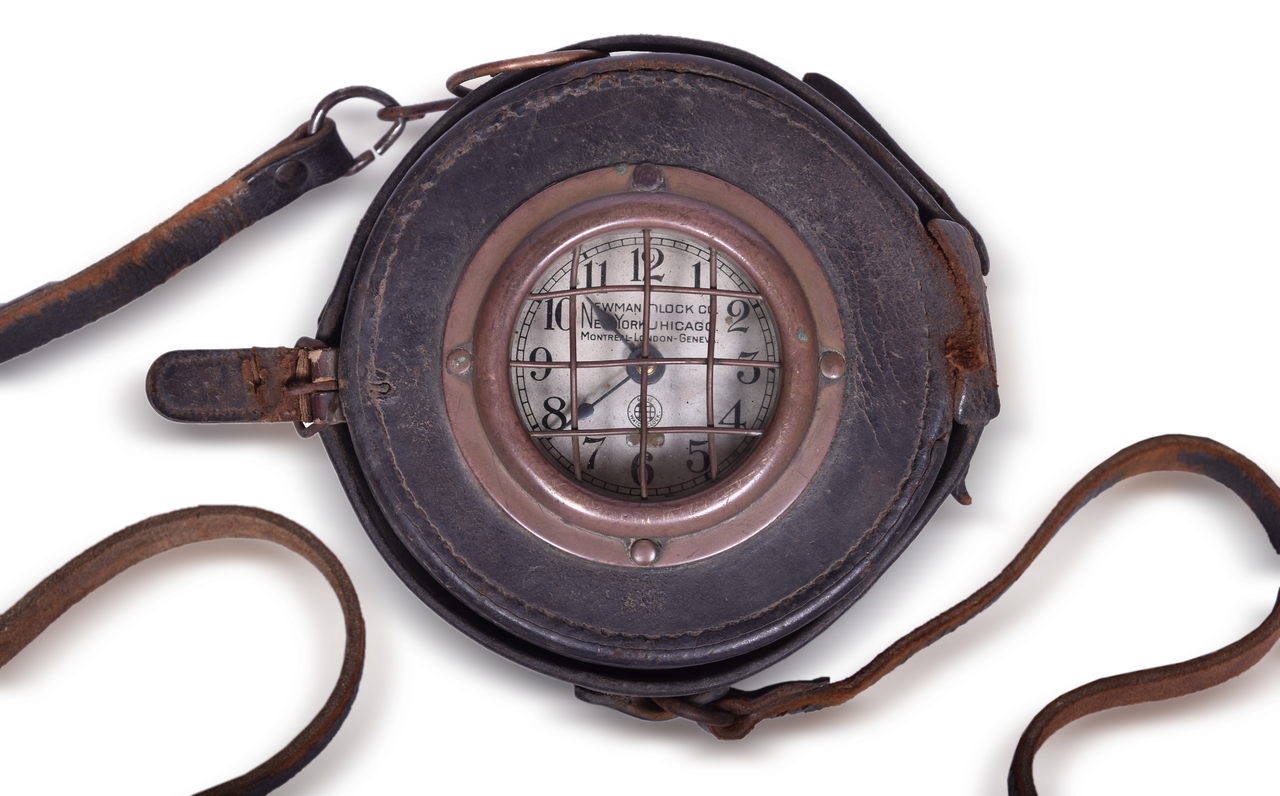 5216 - New York Central Newman Clock Co. Night Watchman Grille Watch Clock thumbnail