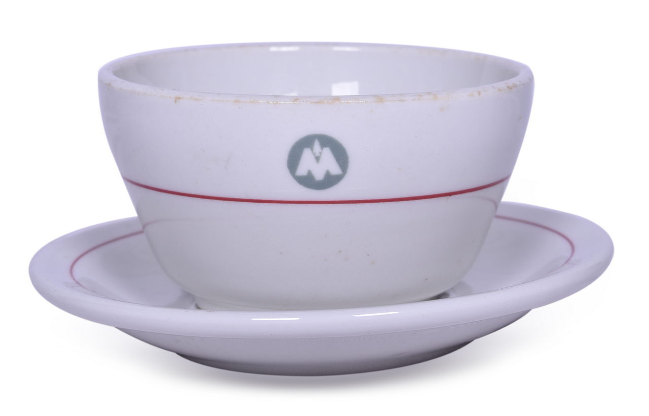 5225 - Chicago, Indianapolis & Louisville Railroad China Monon Bouillon Cup and Saucer thumbnail
