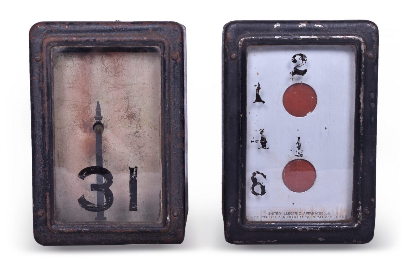 5232 - Pair of United Electric Apparatus Co. Signal Indicators thumbnail