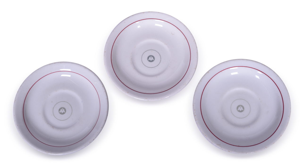 5237 - Three Chicago, Indianapolis & Louisville Railroad China Monon Saucers thumbnail