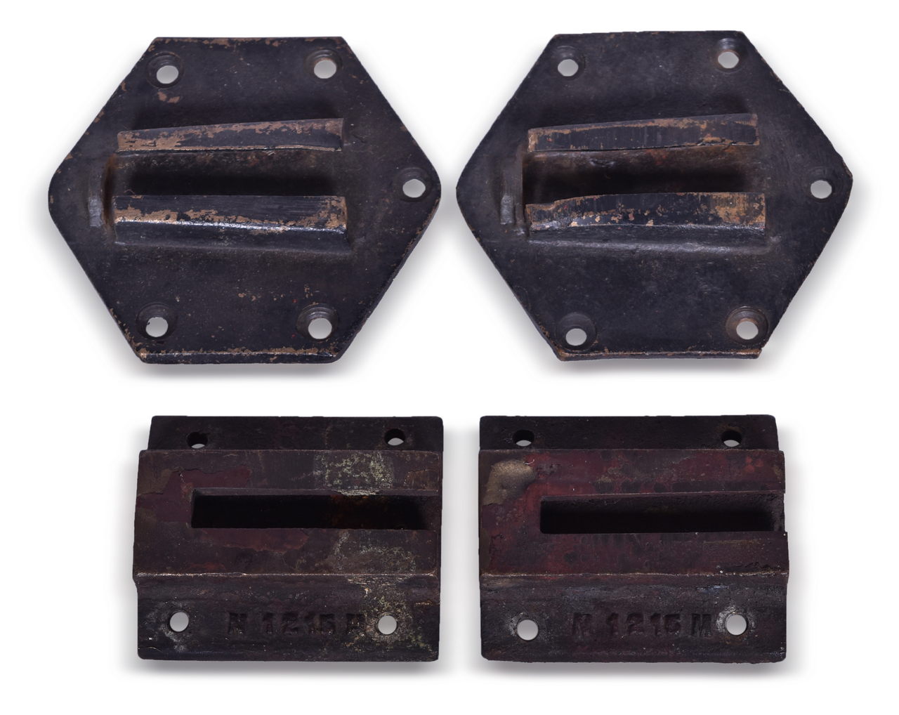 5244 - Two Pairs of Railroad Lamp/Flag Holder Brackets thumbnail
