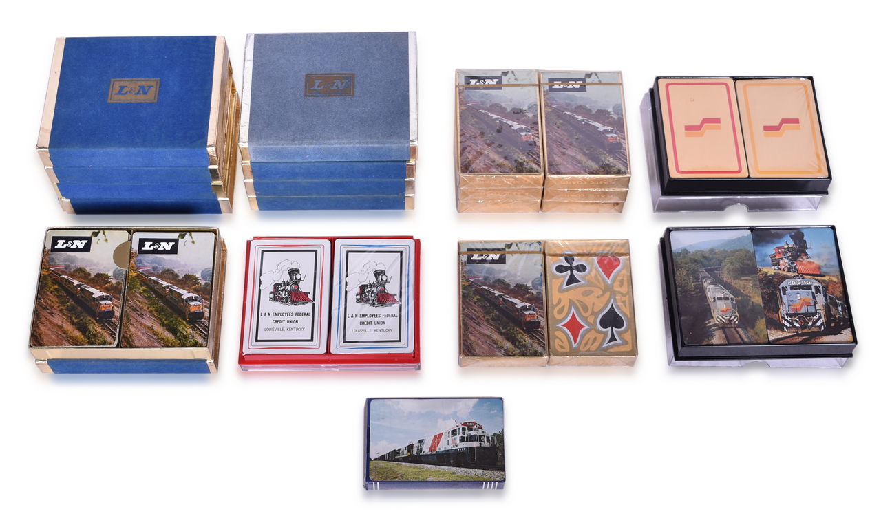 5247 - Large Group of Louisville & Nashville and Seaboard Coast Line Railroad Playing Card Decks thumbnail