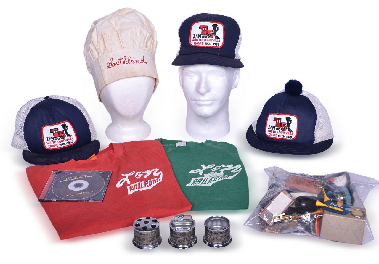 5277 - Over One Hundred Pieces of Louisville & Nashville and Seaboard System Railroad Ephemera - Decals, Pins, Button, Keychains, Hats, and More thumbnail