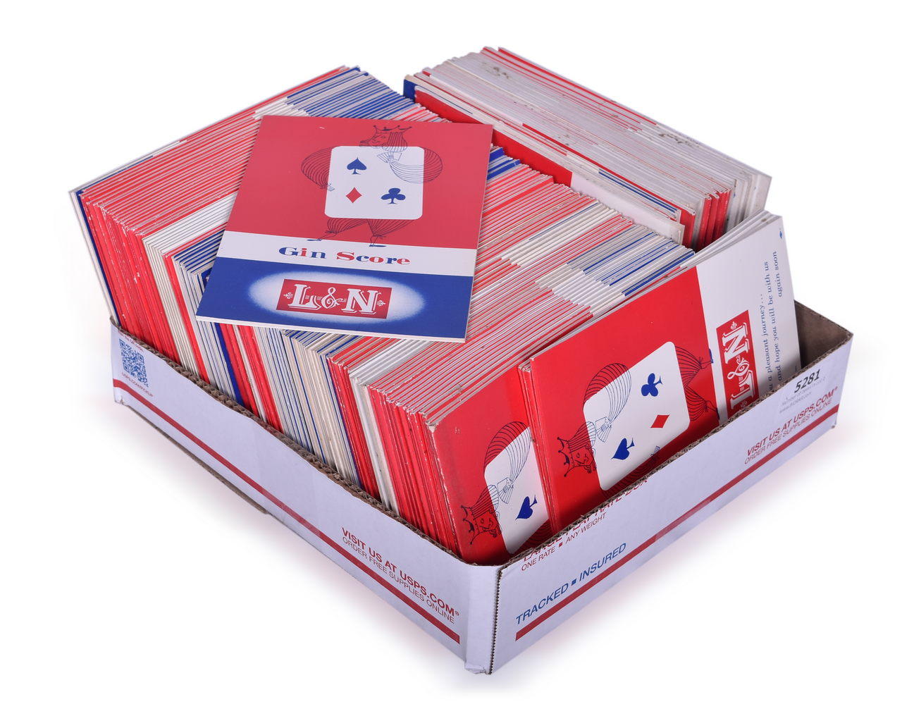 5281 - One Hundred and Thirty-Eight Louisville & Nashville Railroad Gin Score Pads From 1955 thumbnail