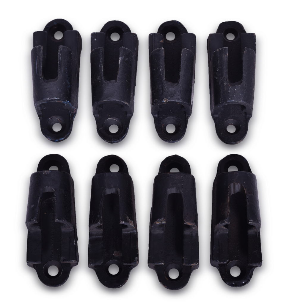 5292 - Four Pairs of Cast Iron Railroad Marker Lamp/Flag Holder Brackets thumbnail