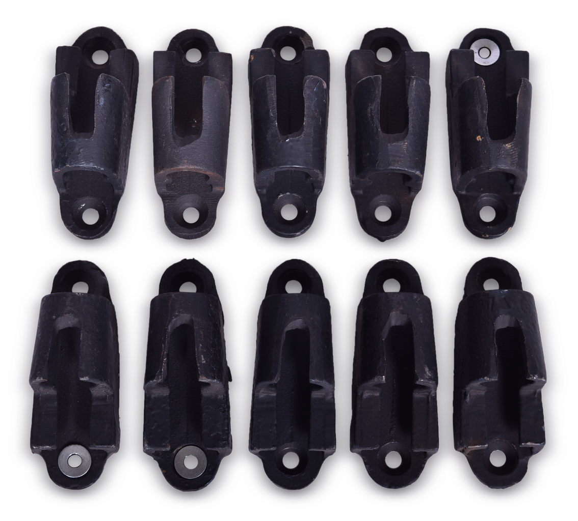 5296 - Five Pairs of Cast Iron Railroad Marker Lamp/Flag Holder Brackets thumbnail