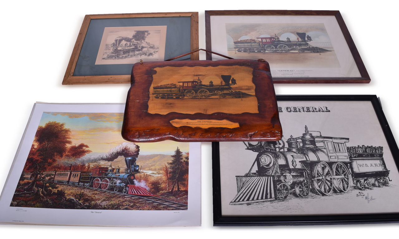 5311 - Five Western & Atlantic Railroad The General Civil War Engine Art Prints thumbnail