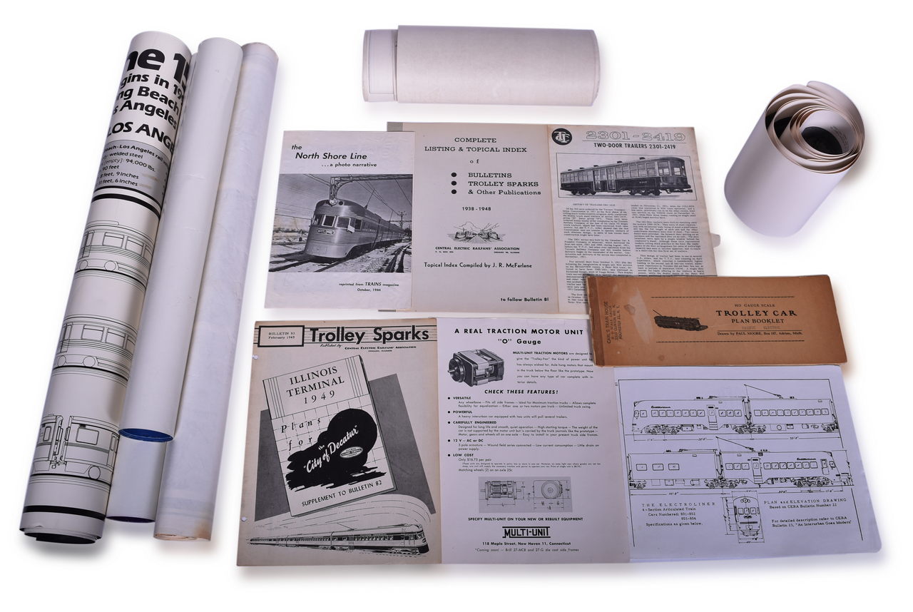 5320 - Group of Interurban/Public Transit Trolley Plans, Posters thumbnail