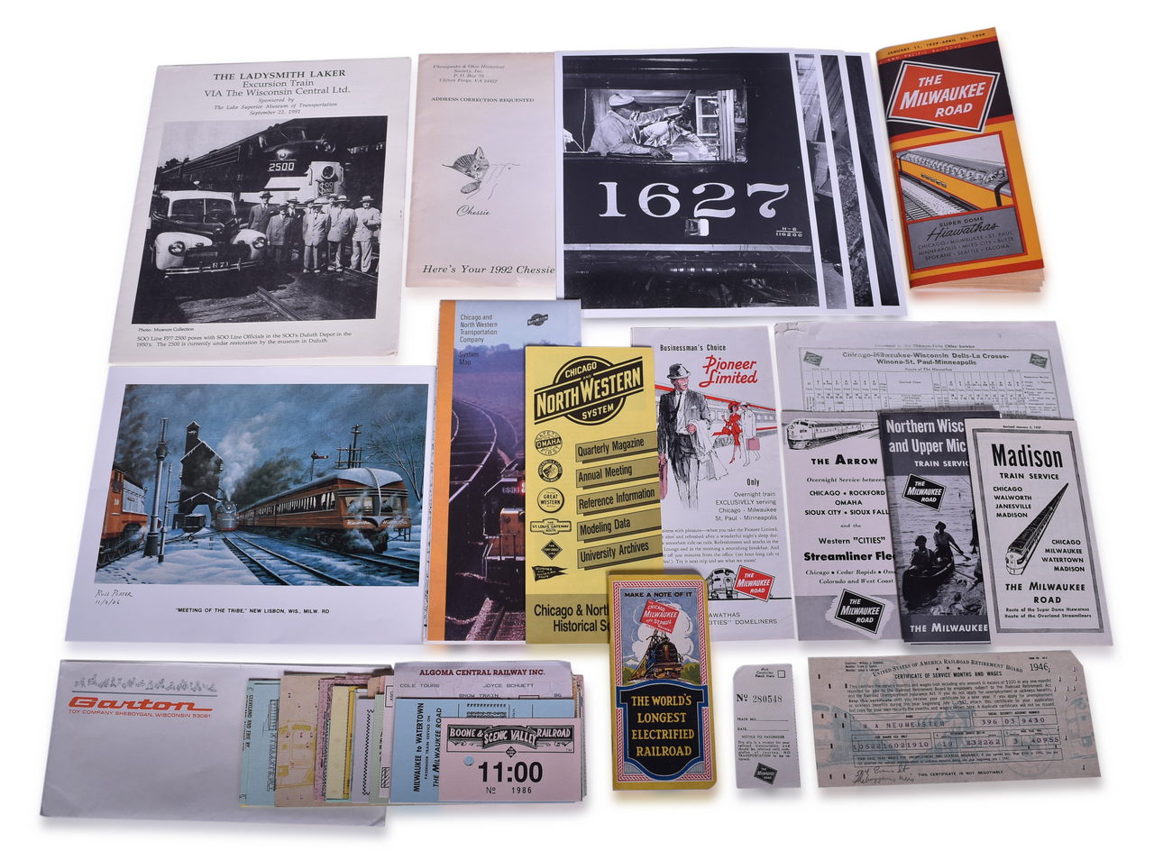 5394 - Assorted Chicago Milwaukee and St. Paul Railway, Milwaukee Road Papers thumbnail
