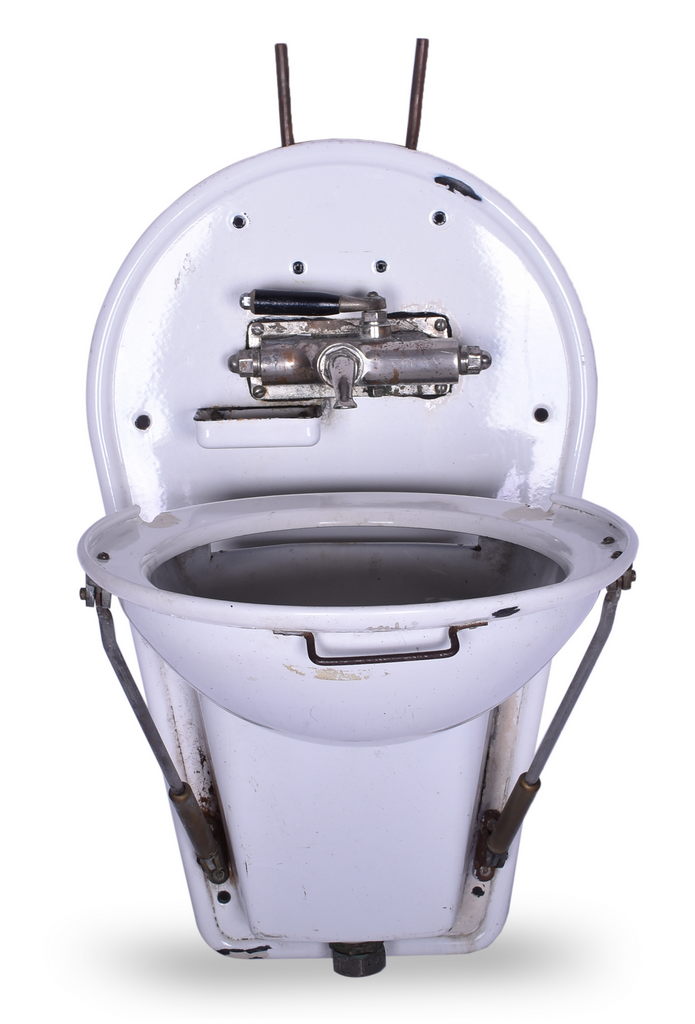 5410 - Adams & Westlake Porcelain Railroad / Pullman Porcelain Fold Down Wash Basin thumbnail