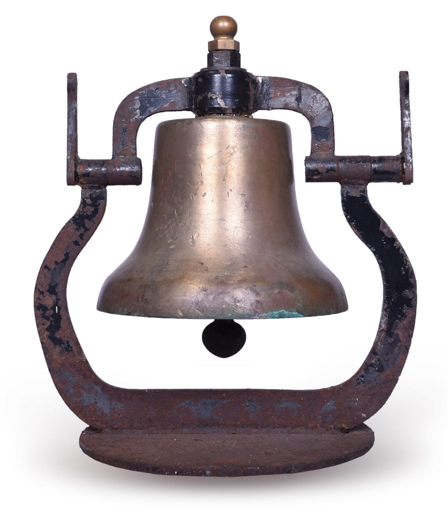 5424 - Brass Diesel locomotive Railroad Bell - 12