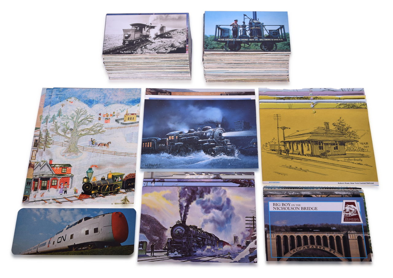 5440 - 500+ Modern Color Railroad Postcards, Greeting Card Artwork thumbnail