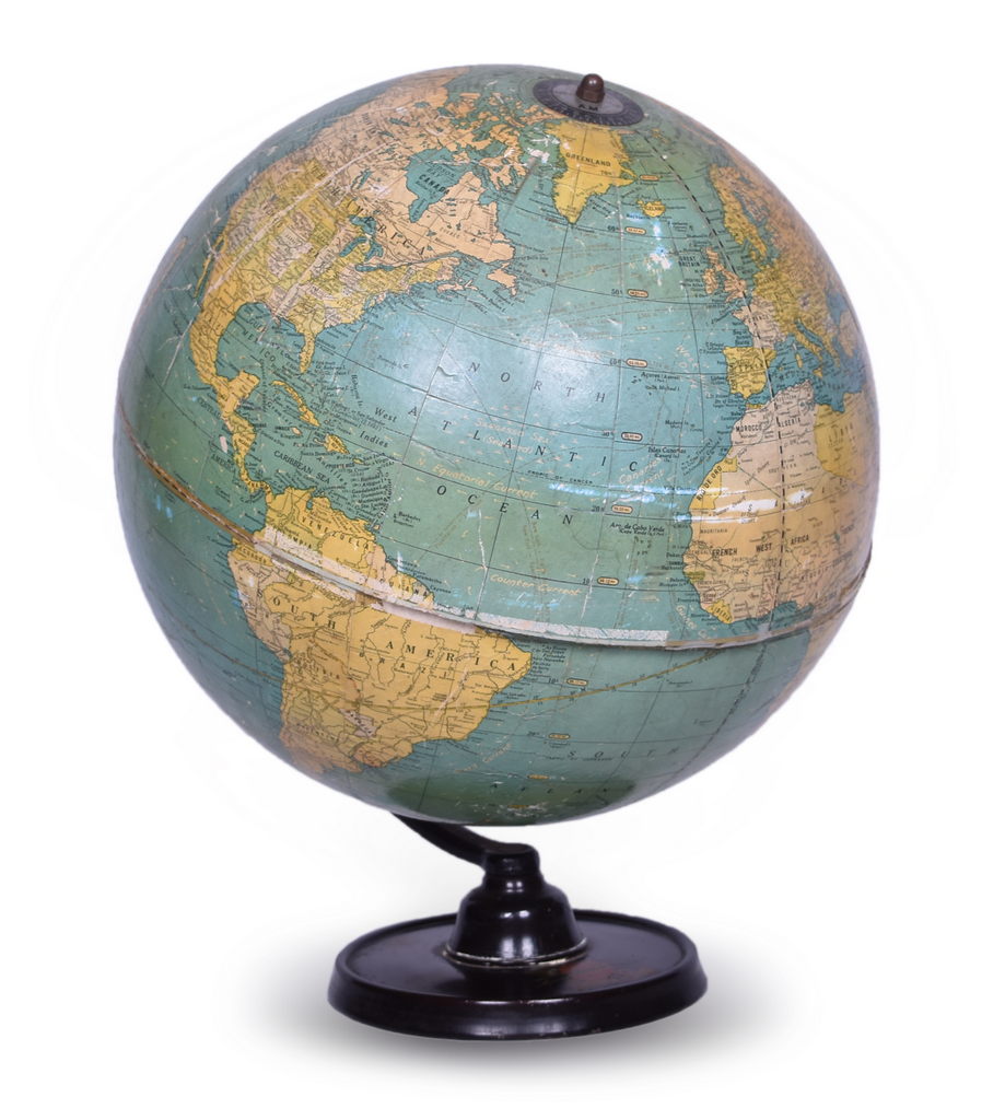 5455 - Kansas City Southern Lines Cram's Universal Terrestrial Globe 12