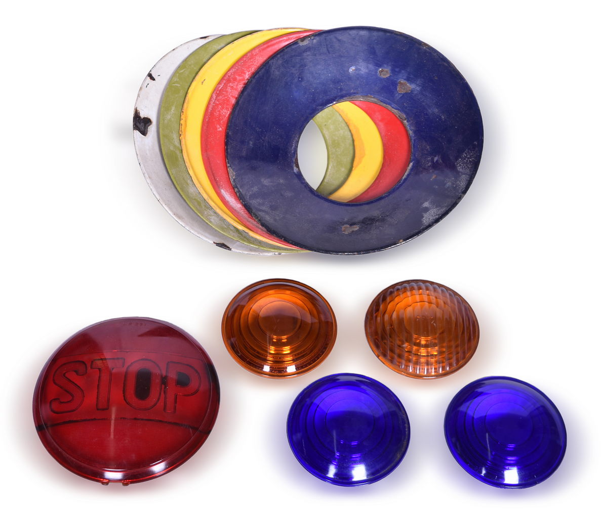 5472 - Five Porcelain Day Targets, LS321 Lens, Corning and Kopp Lenses thumbnail