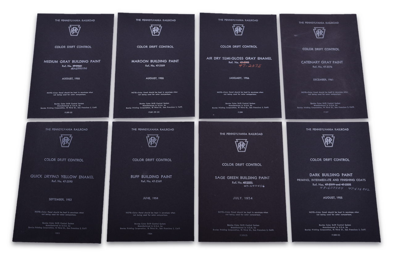 5501 - Pennsylvania Railroad Original Color Drift Control Cards & Envelopes - 1953, 1954, 1955, 1956, and 1961 thumbnail