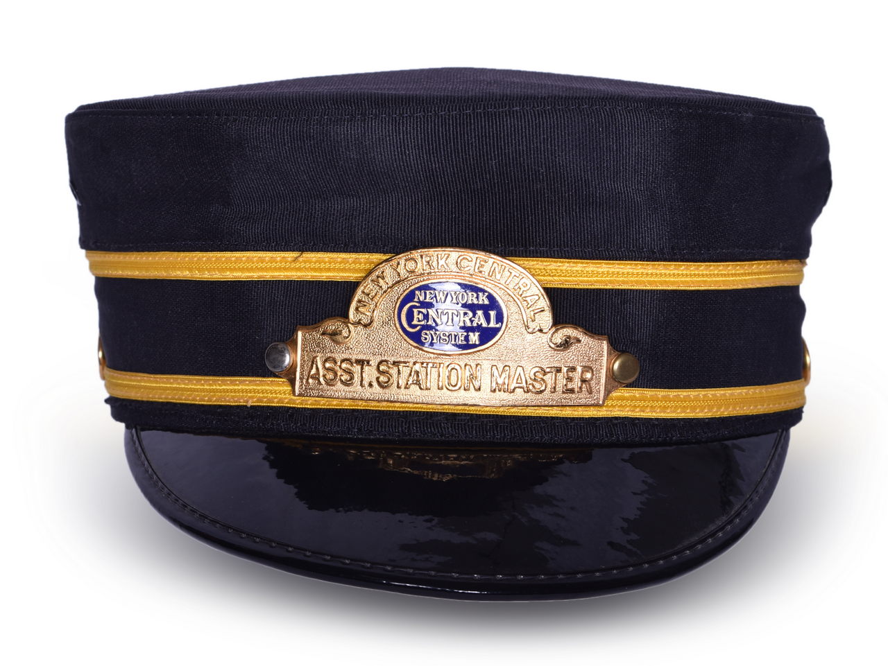 5505 - New York Central Railroad Assistant Station Master Cap w/ Badge thumbnail