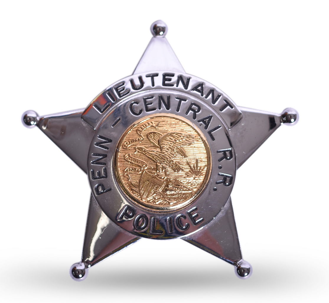 5515 - Penn Central Railroad Police Lieutenant Badge thumbnail