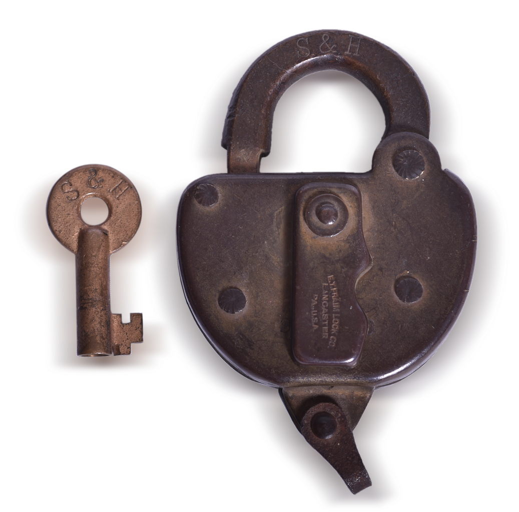 5517 - Steelton & Highspire Railroad Brass Key and Fraim Lock thumbnail