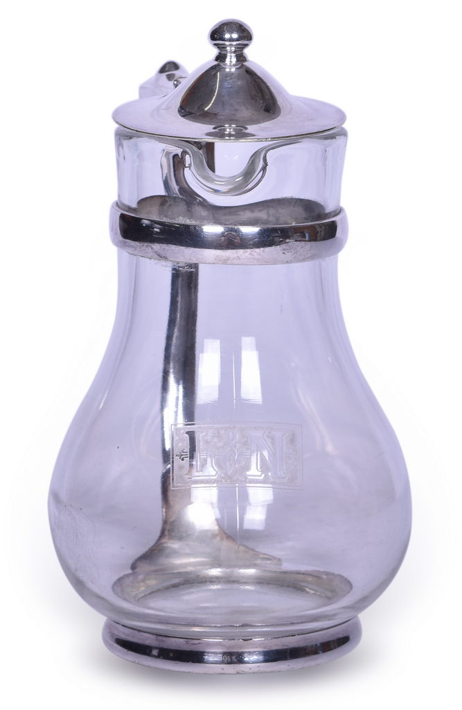 5549 - Louisville and Nashville Railroad Silver Glass Water Carafe thumbnail
