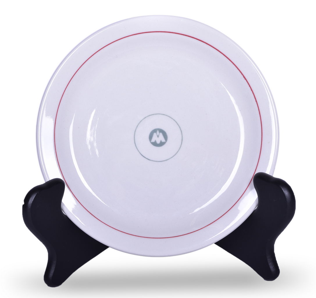 5553 - Chicago, Indianapolis & Louisville Railroad China Monon Bread Plate 6 1/2