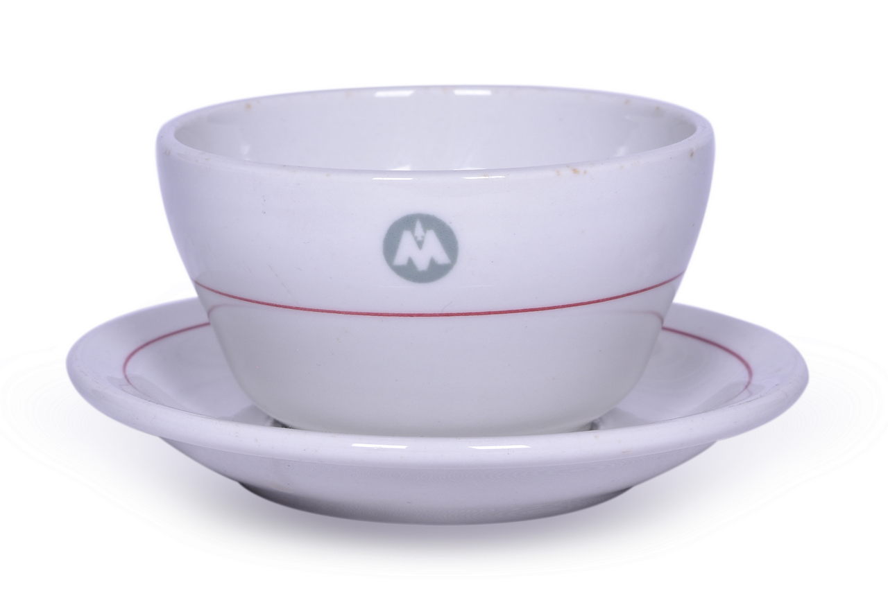 5559 - Chicago, Indianapolis & Louisville Railroad China Monon Bouillon Cup and Saucer thumbnail