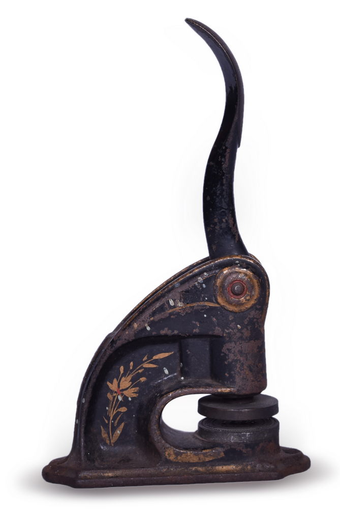 5581 - 1887 Nashville Florence & Sheffield Railway Company Cast Iron Corporate Seal Embosser thumbnail