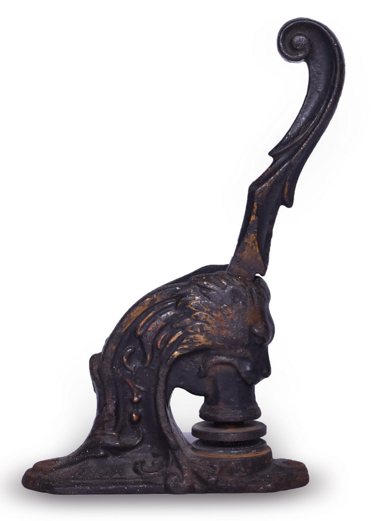 5585 - Cast Iron Notary Seal Stamp for Archie Monroe Quarrier of Louisville & Nashville Railroad thumbnail