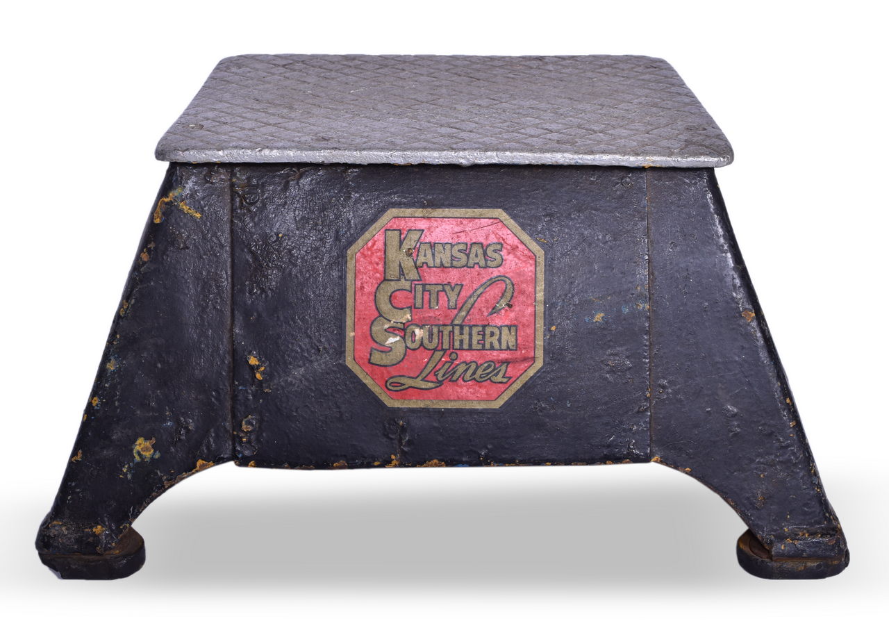 5603 - Pullman Stamped Kansas City Southern Railroad Passenger Car Step Box thumbnail