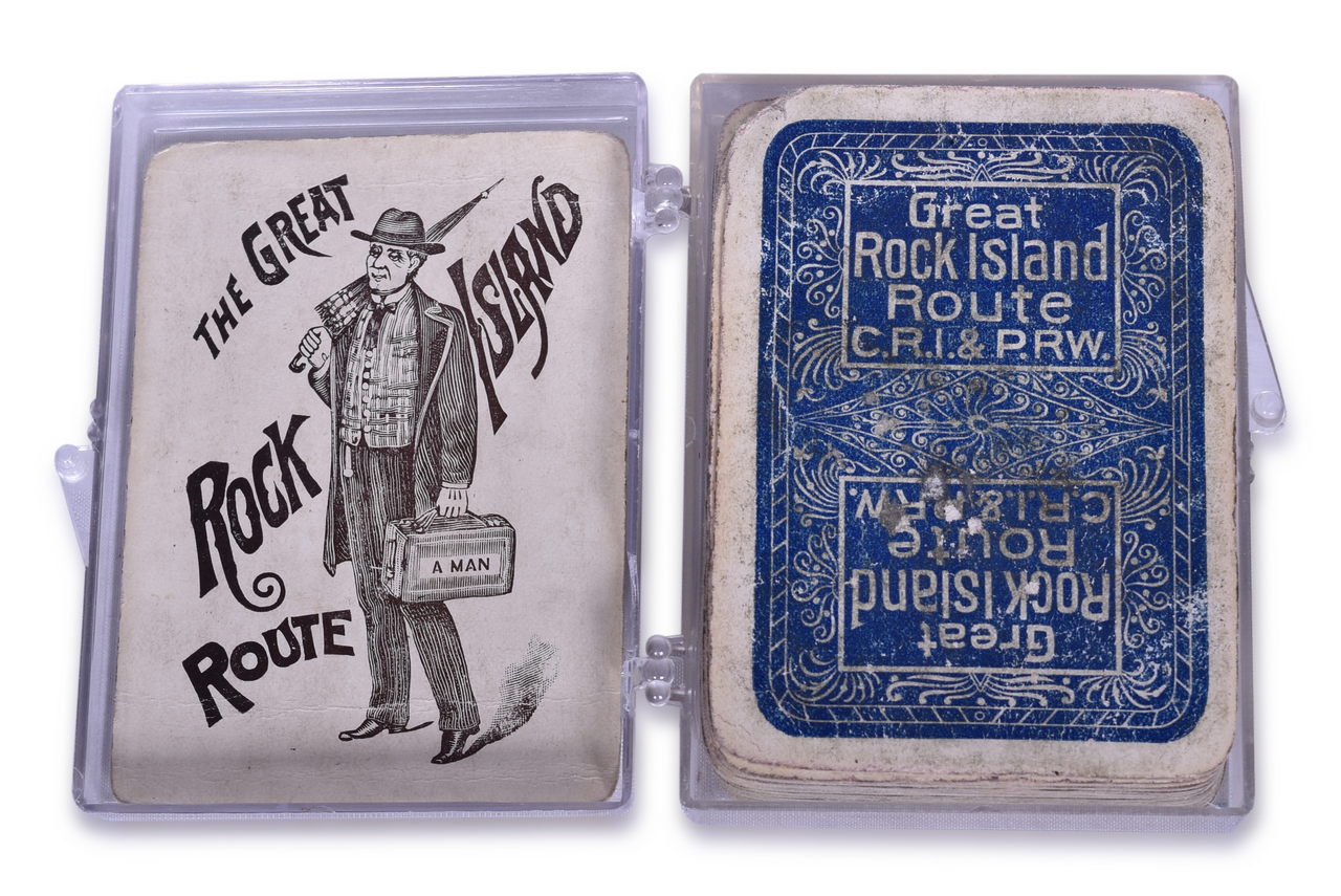 5607 - Chicago Rock Island & Pacific Railway Playing Card Deck Circa 1890 - Great Rock Island Route thumbnail