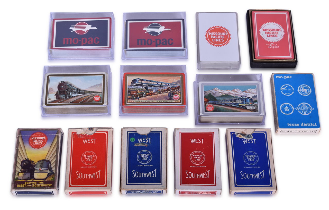 5629 - Thirteen Missouri Pacific Railroad Playing Card Decks thumbnail
